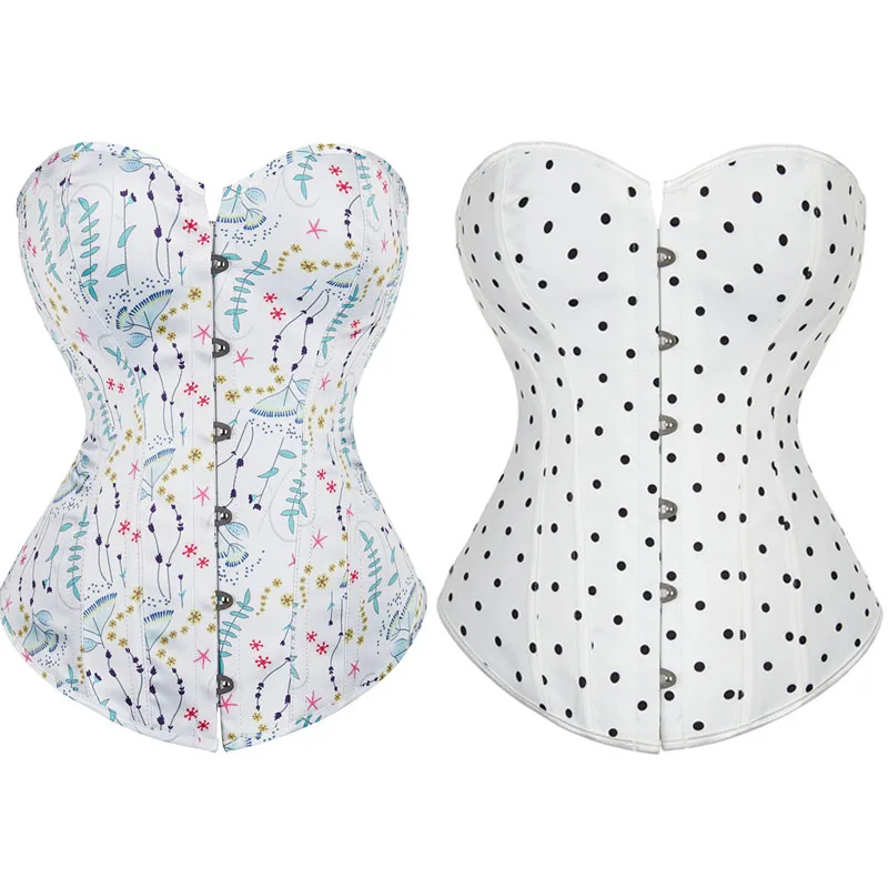 Corsetto Femminile Spot Floreale Donna Camouflage Steampunk Corsetto Lingerie Vita Superiore Gotico Bustier Corsetto Intimo Dimagrante