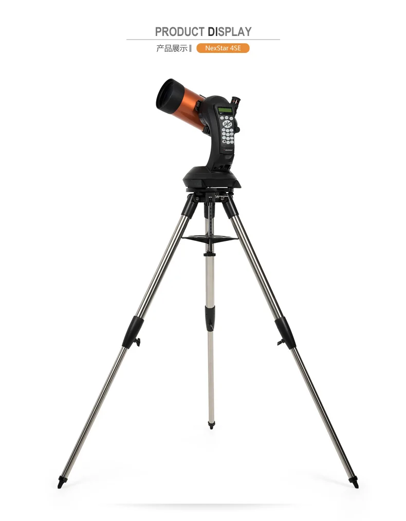 Celestron Nexstar 4Se Telescopio Astronomico, Sistema Di Cassette Maxtov 102/1325, Braccio A Forcella Singola, Controllo Teodolite, Treppiede In Accia