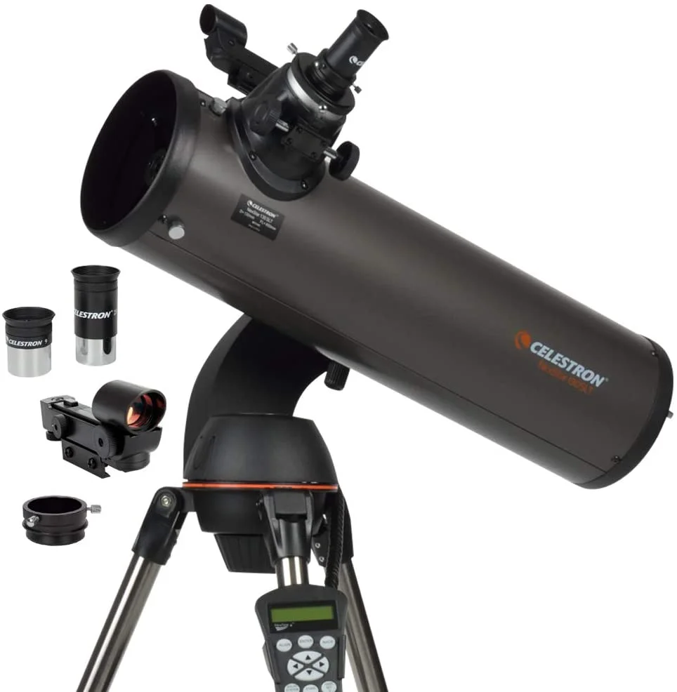 Celestron Nexstar 130Slt 130/650Mm Telescopio Astronomico Treppiede In Acciaio Staffa Per Teodolite Motorizzata