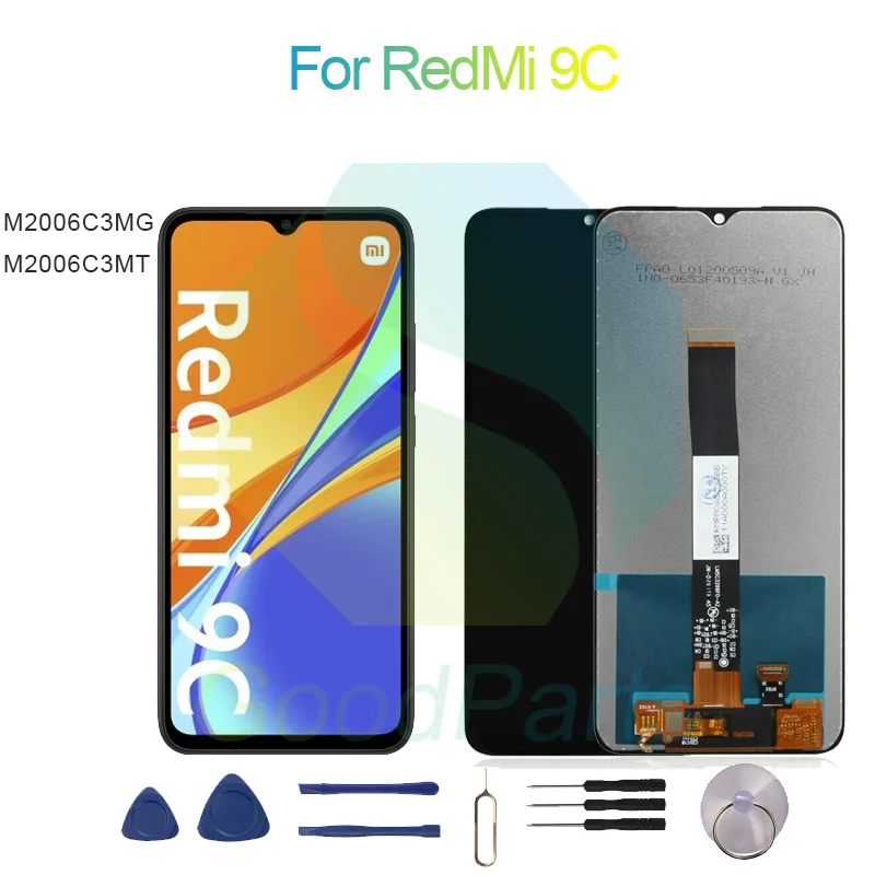 Per Redmi 9C Display Lcd 6.53 "M2006C3Mg, M2006C3Mt Per Redmi 9C Touch Digitizer Assembly Sostituzione