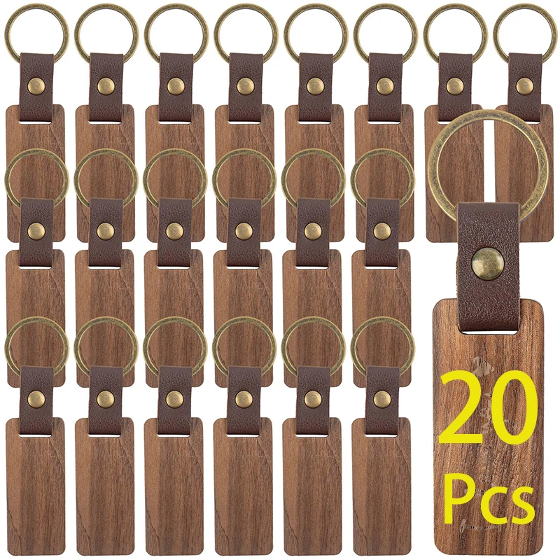 20Pcs Portachiavi In Legno Portachiavi In Legno Portachiavi Portachiavi Per Amante Della Famiglia Amici Anniversario Regalo Di Compleanno