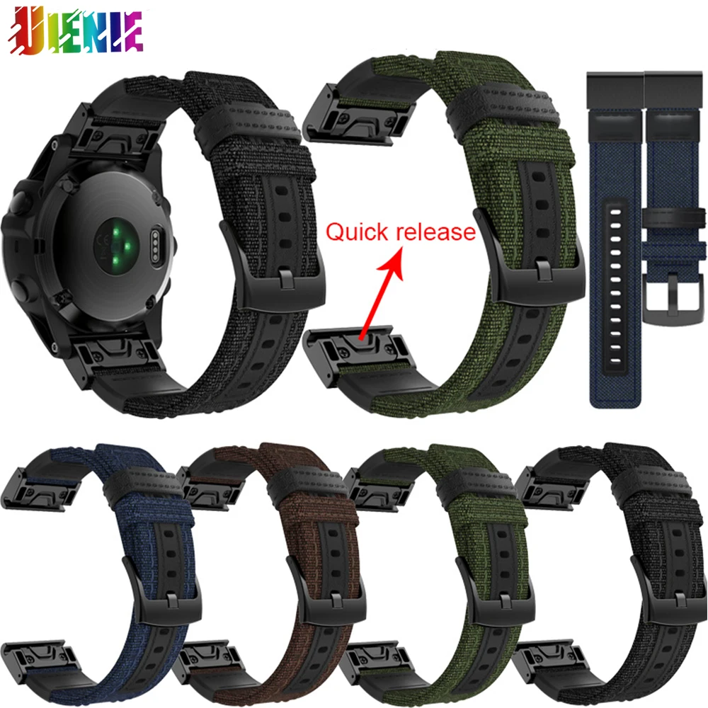 Cinturino Sportivo 26Mm Per Garmin Fenix 5X Plus/6X/3Hr/5X//D2 Cinturino In Nylon Cinturino In Nylon Per Cinturino Garmin Fenix 5X Smartwatch