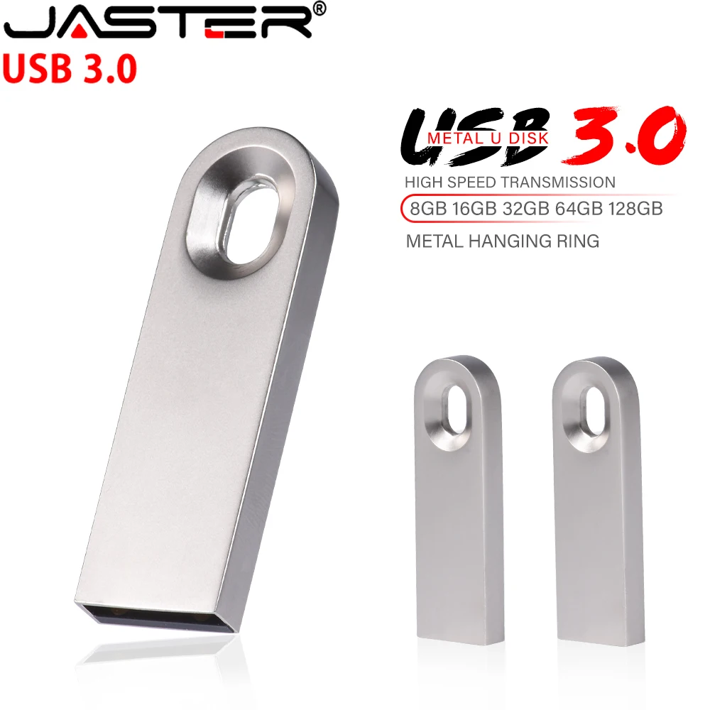 Jaster High Speed 3.0 Metal Flash Drive 64Gb Pen Drive 32Gb Logo Personalizzato U Disk 16Gb Ovale Usb 8Gb Regali Portachiavi Memory Stick
