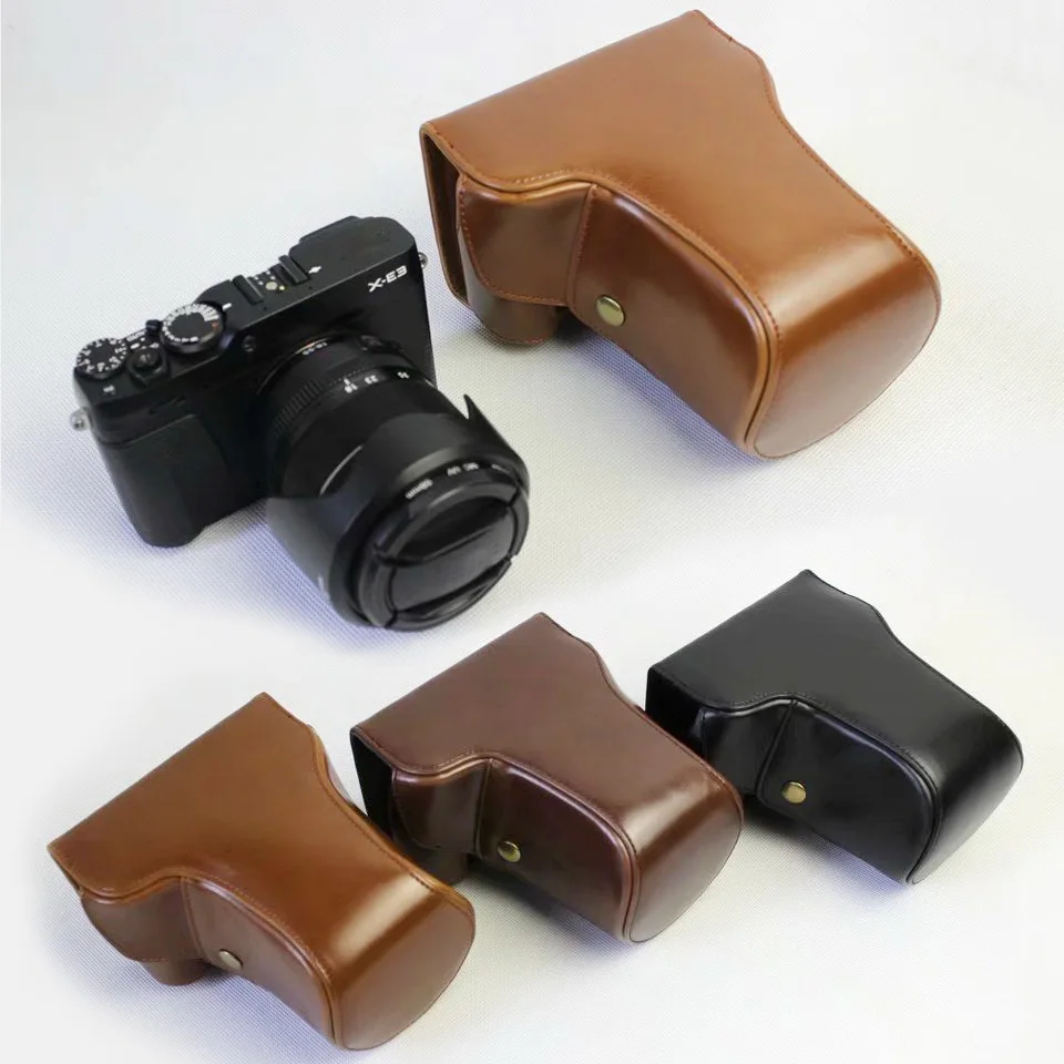 Cinturino In Pelle Per Custodia Per Fotocamera Per Fujifilm Fuji X-E3 Xe3