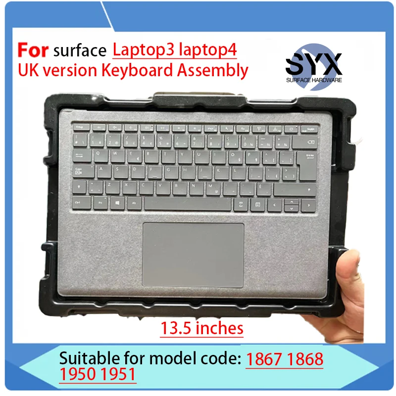 Per Microsoft Surface Laptop 3 4 13.5 Pollici (1867 1868 1950 1951) Custodia Per Montaggio Tastiera Touch Pad Set Tastiera Pannello Top Case
