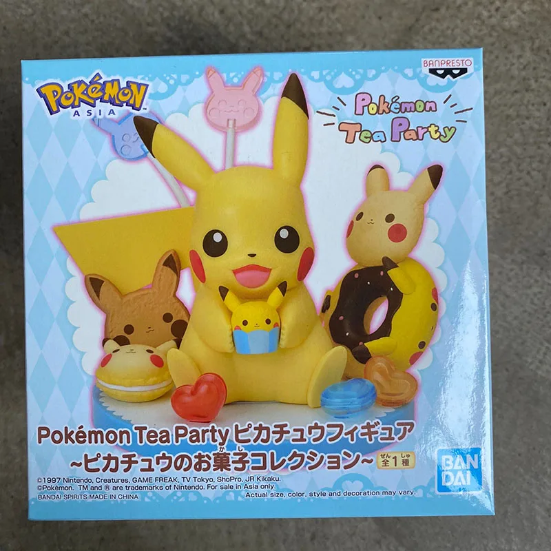 Bandai Genuine Pokemon Action Figure Pikachu Pichu Gardevoir Model Ornament Toys