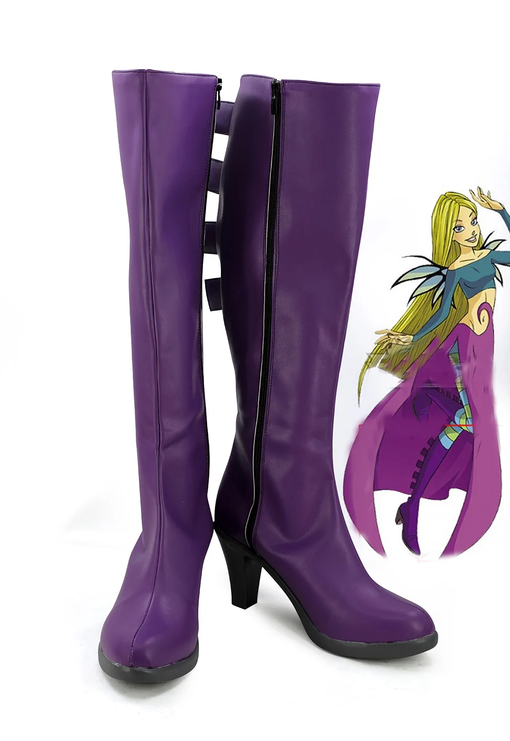 Scarpe Cornelia Ale Cosplay W.I.T.C.H Witch Cornelia Ale Ale Cosplay Stivali Viola Scarpe Tacco Alto Su Misura Di Qualsiasi Dimensione