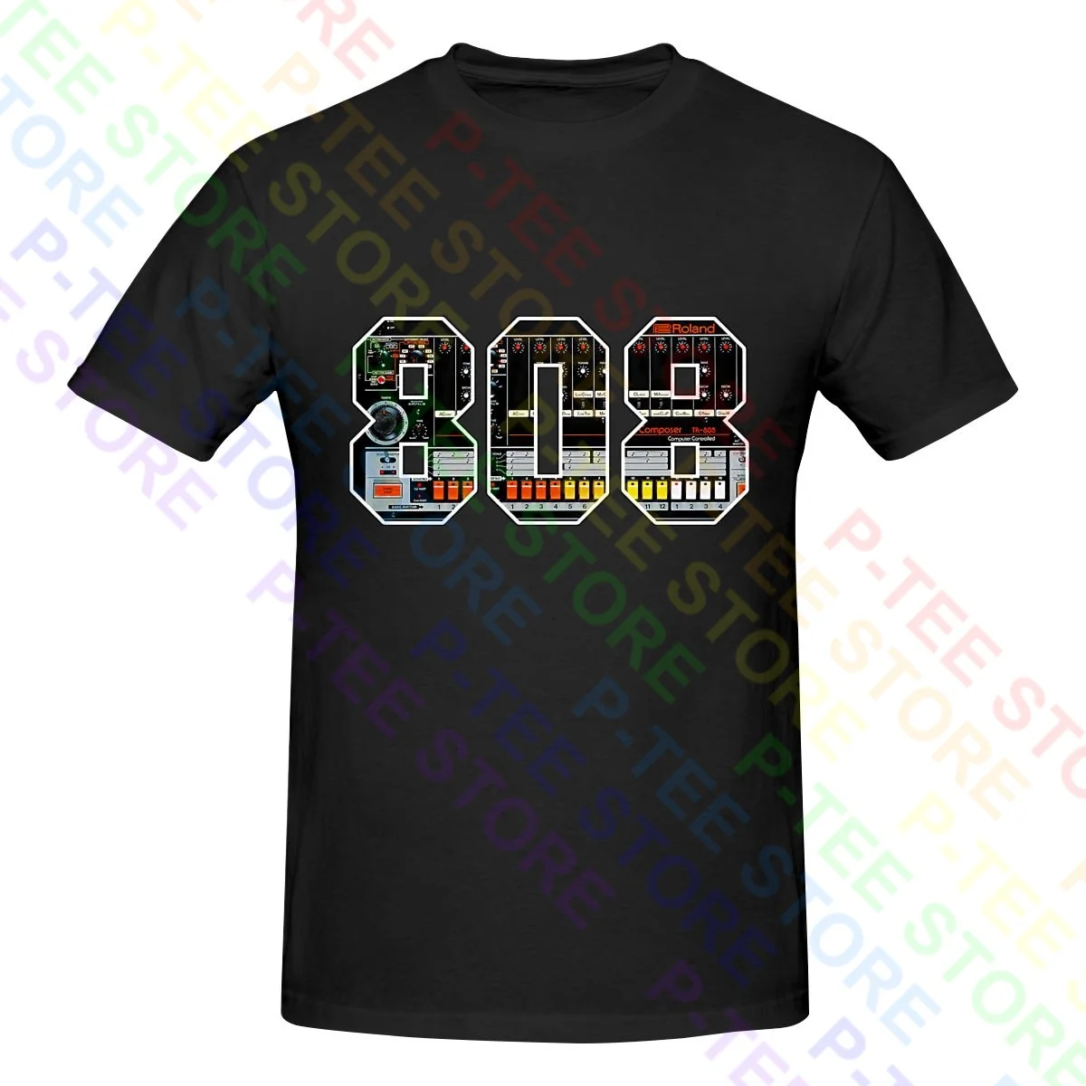 Tr808 Campionatore Musicale Dj Pioneer Cdj 2000 Nxs Djm Akai 808 Tb303 Maglietta T-Shirt Tee Unique Hipster