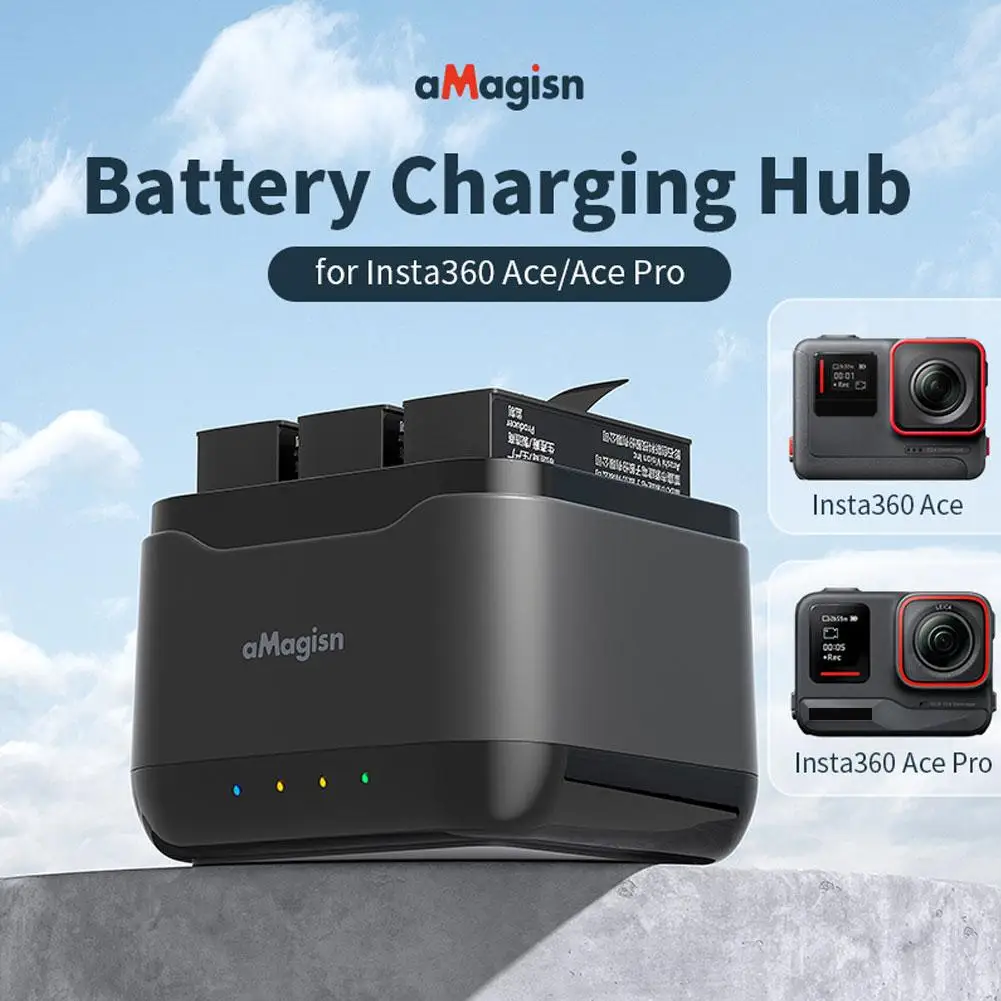Hub Di Ricarica Per Insta360 Ace Caricabatteria Rapido Caricabatteria Butler Per Accessori Per Action Cam Insta360 Ace Pro