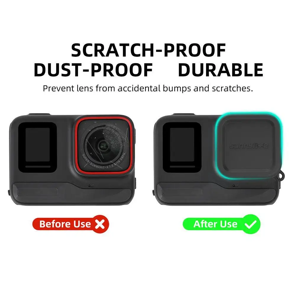 Per Insta360 Ace Copriobiettivo In Silicone Copertura Per Fotocamera Antipolvere Antigraffio Per Accessori Per Action Cam Insta360 Ace Pro