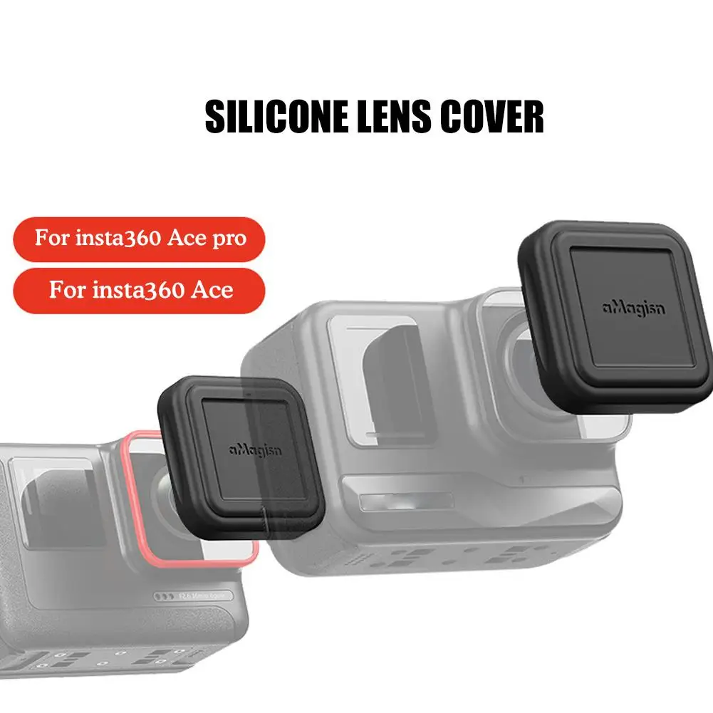 Nuovo Per Insta360 Ace Pro Lens Cap Action Camera Lens Cover Protettiva Per Insta 360 Ace Pro Silicone Lens Cap Camera Access M0Y7