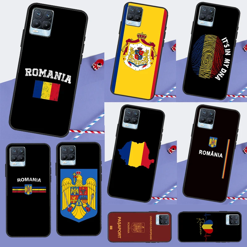Custodia Bandiera Romania Per Realme C55 C35 C33 C31 C30 C21Y C15 C11 8 9 10 11 Pro Plus Realme Gt Neo 5 3 2T 3T
