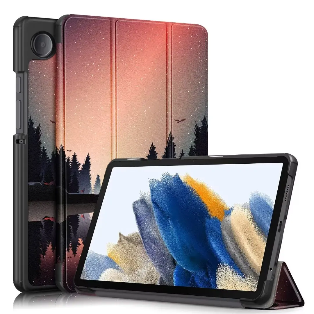 Custodie 1 Pz Per Samsung Galaxy Tab A9 X115 8 Pollici 8 "Smart Leather Slim Cover Wake Sleep Function Tablet