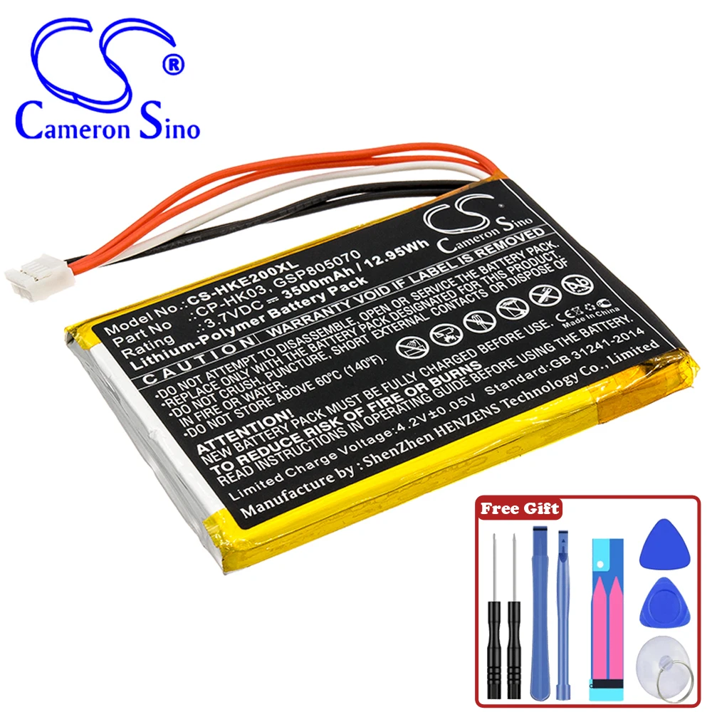 Altoparlante 3500Mah / 12.95Wh Batteria Per Harman/Kardon Cp-Hk03 Gsp805070 Esquire 2 Blu 3.70V