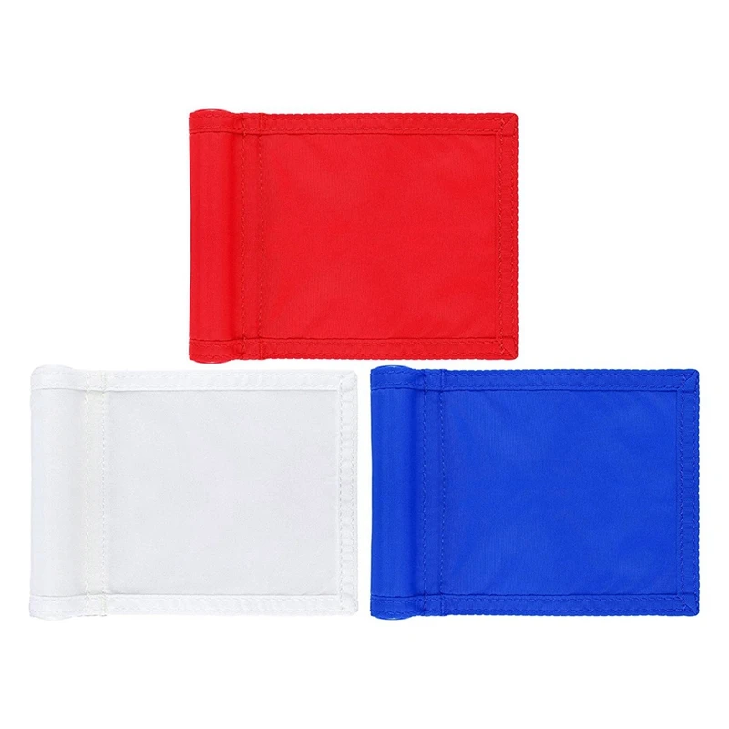 Hot 3Pcs Golf Flag Golf Target Flag Solid Golf Flags Con Tubo Inserito Impermeabile Putting Golf Flags 8X6 Pollici