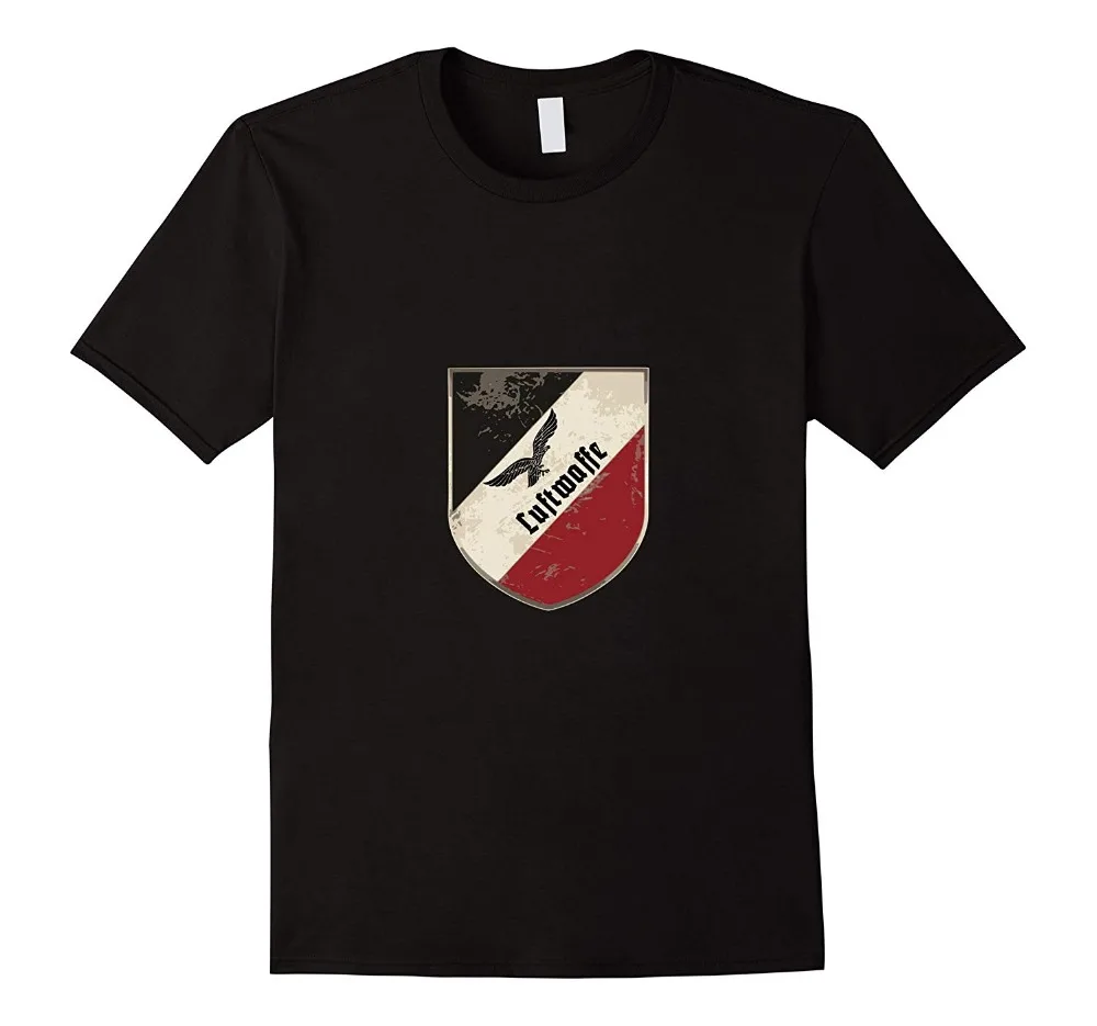 2019 Fashion Manica Corta Aviator Luftwaffe Air Force German Shield Tricolore T-Shirt Personalizzata Tees