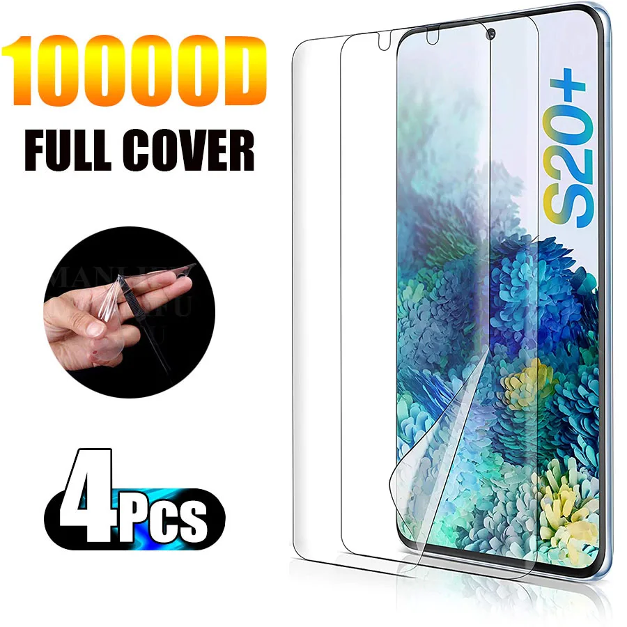 4Pcs Full Cover Back Screen Protector For Samsung Galaxy S20 S20 Fe S20 Plus Note 20 Ultra 5G Flexible Hydrogel Film Not Glass