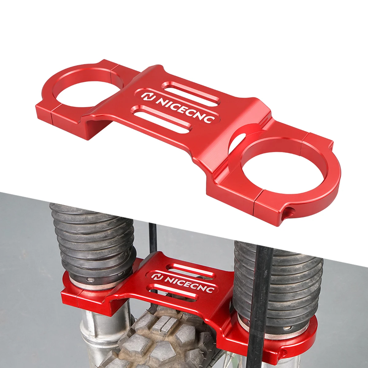 Nicecnc Billet Fork Brace Fork Stabilizzatore Per Honda Xr650L Xr 650L 650 L 1993-2022 2021 2020 2019 2018 2017 Accessori Motocross