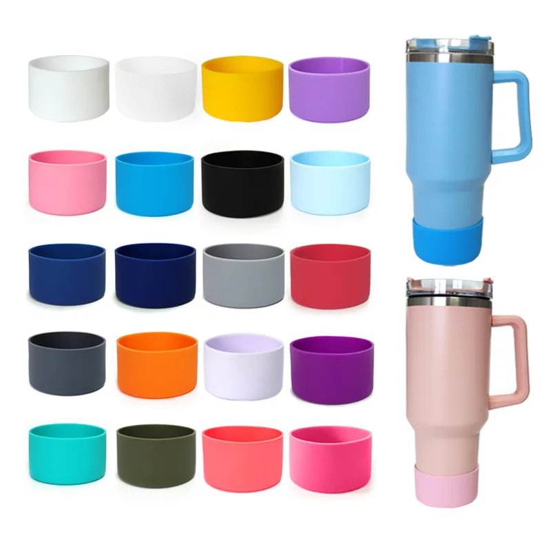 Stivale In Silicone Da 7.5Cm Per Stanley 40 Oz Quencher Adventure Tumbler Maniglia Manicotto Inferiore Per Ice Flow Flip 30Oz 20Oz Bottiglia D'Acqua