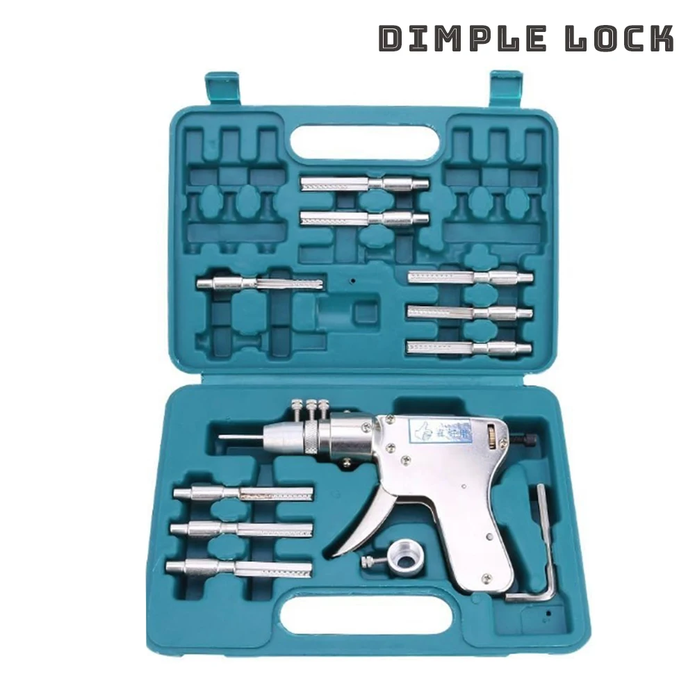 Dimple Lock Bump Gun Pin Bump Key Include 10 Lame Universali Per Le Misure Della Maggior Parte Dei Cilindri Con Perno Fossetta Di Base