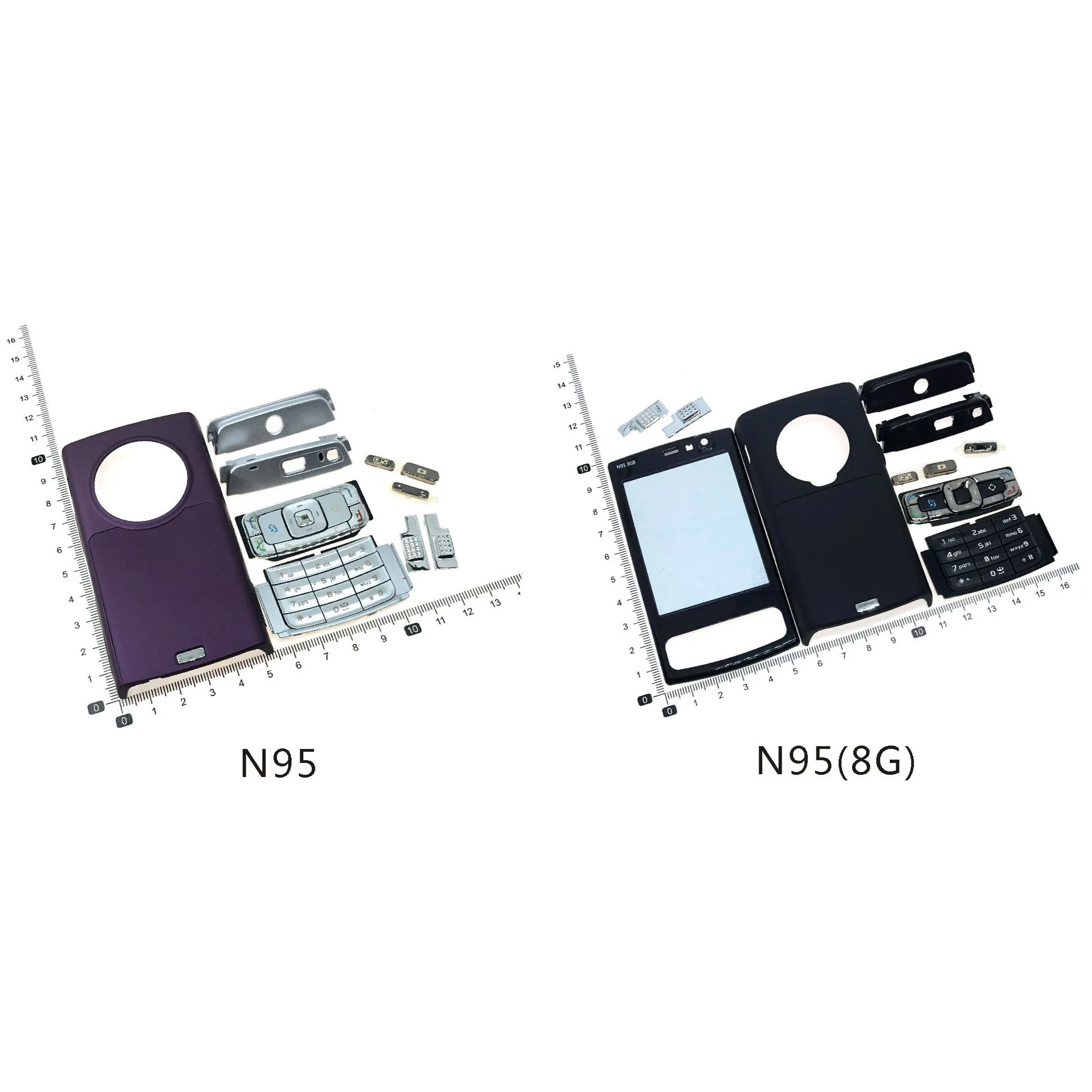 Tastiera Custodia N95 Per Nokia N95 8G Batteria Cover Posteriore Custodia Tastiera Di Alta Qualità