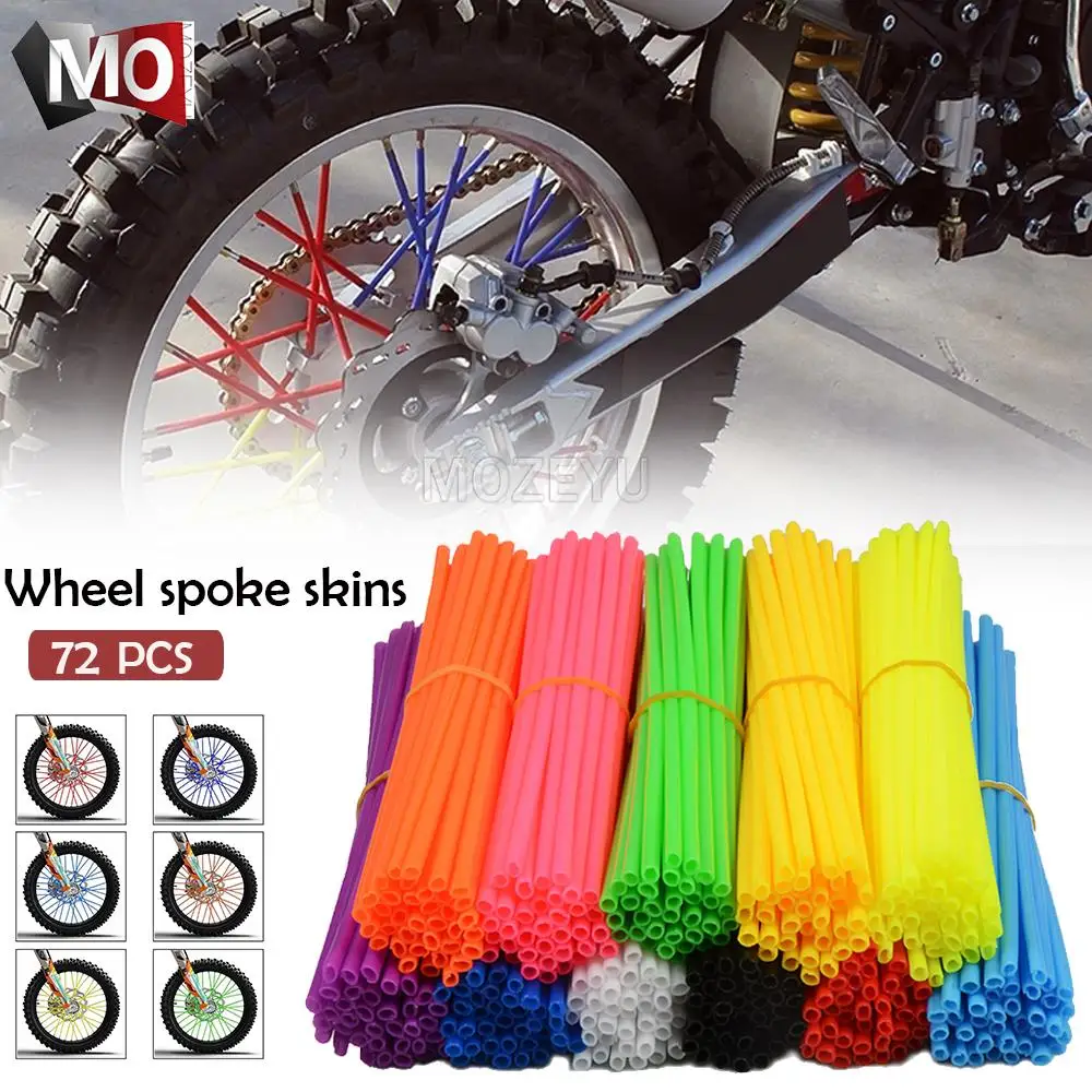 Moto Dirt Bike Road Wheel Rim Spoke Skin Covers Per Husqvarna Fr450 Rally Fs450 Tx125-300 Fx350-450 2015-2023 2016 2017