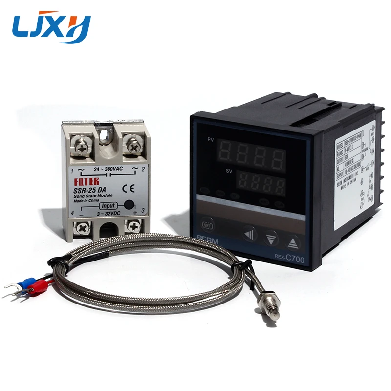 Ljxh Rex-C700 Controller Termocoppia Ingresso Universale Uscita Ssr/Termocoppia Tipo K/Relè A Stato Solido