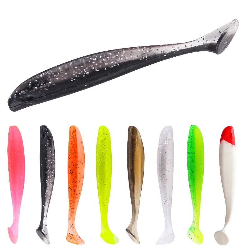 10Pcs Fishing Soft Lure Worm Con Esca In Silicone Swimbait Streamer Sea Fishing Spoon Lure 5.5Cm 6.5Cm 7Cm Wobbler Set