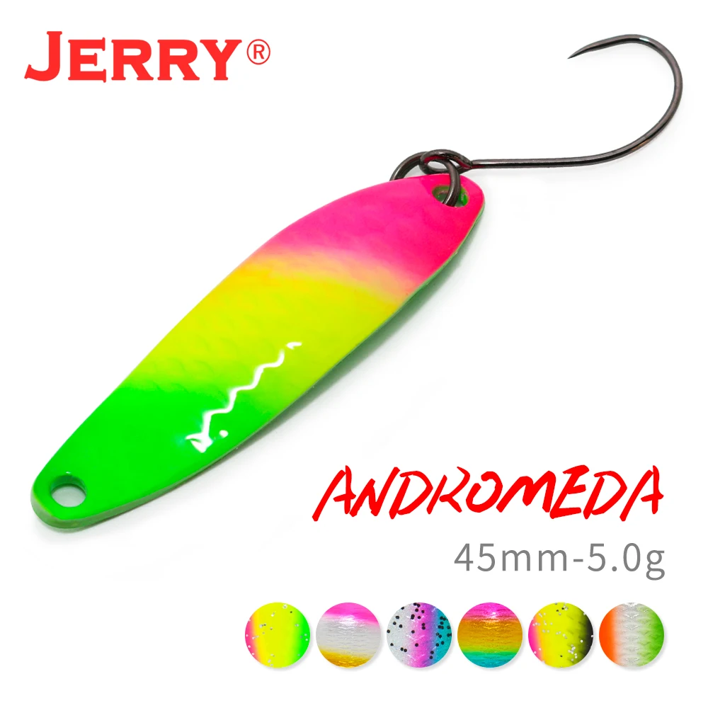 Jerry Andromeda 5G Micro Trout Metal Spoon Spinning Lure Artificiale Glitter Casting Balling Hard Lures Lake Stream River Bait