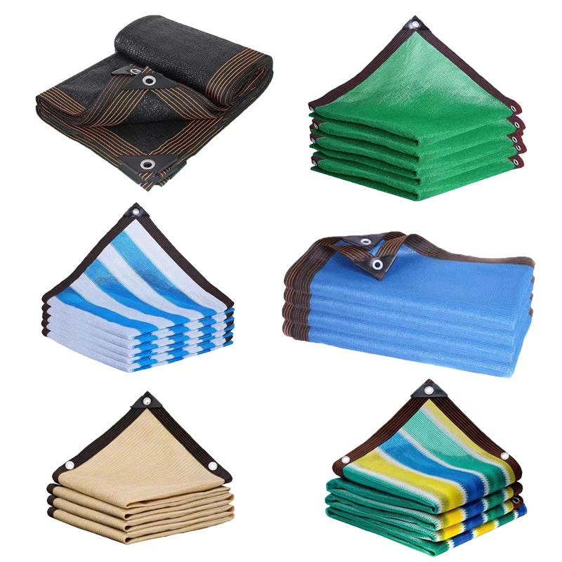 Outdoor Sun Shed Hdpe Protezione Uv Shade Mesh 12 Needle 80 ~ 90% Shade Rate Car Pergola Garage Solar Shade Mesh