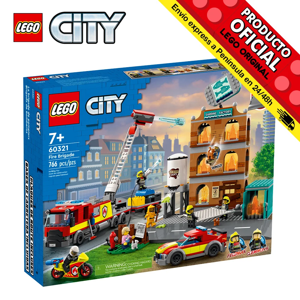 Lego City Vigili Del Fuoco 60321, Giocattoli Per Bambini, Ragazze, Figure, Anni, Blocchi, Pezzi, Originale, Licenza Ufficiale, Negozio, Regalo, Matton