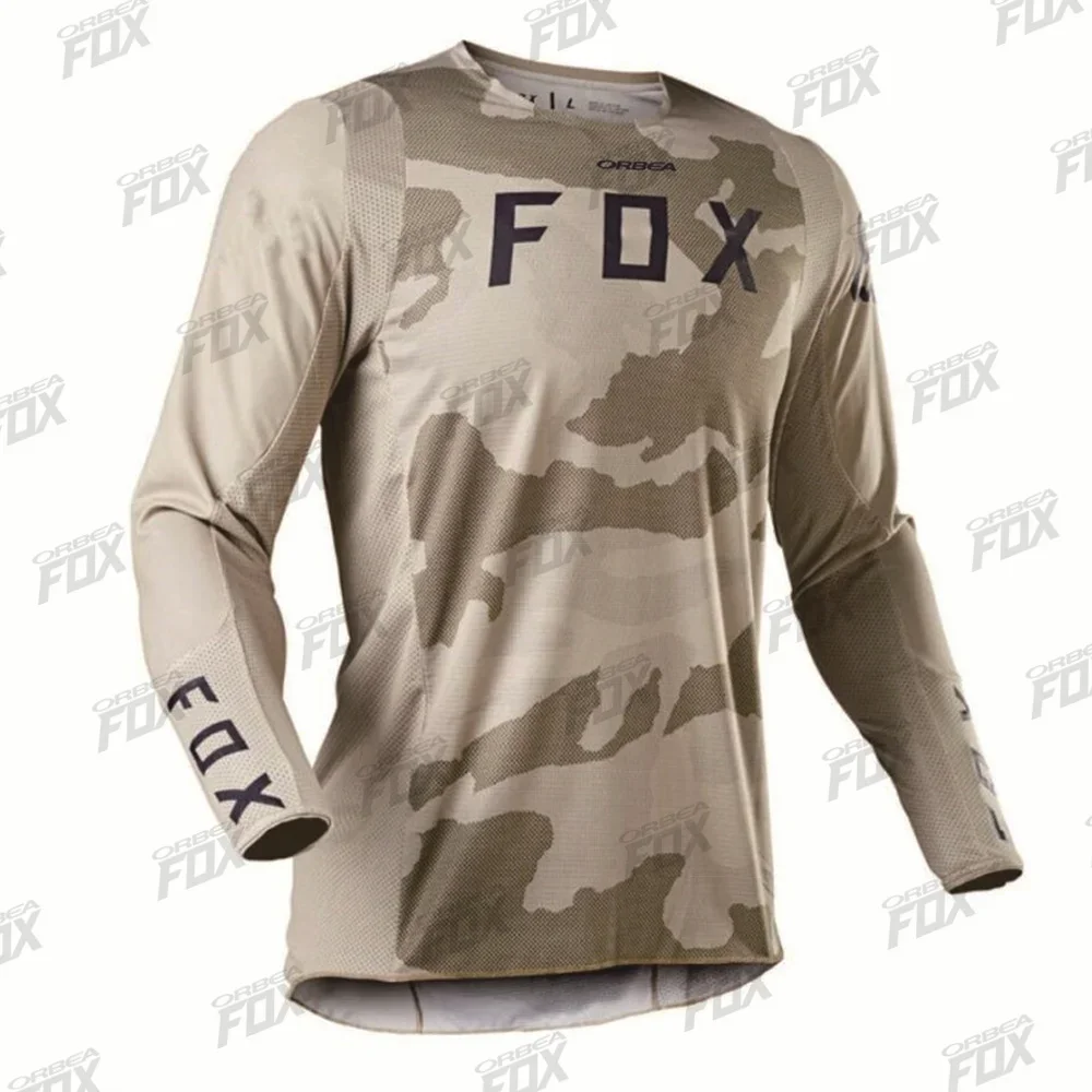 Moto Bicycle Jersey Manica Lunga Ciclismo Enduro Mtb Shirt Downhill T-Shirt Camiseta Motocross Mx Mountain Bike Abbigliamento Orbea Fox
