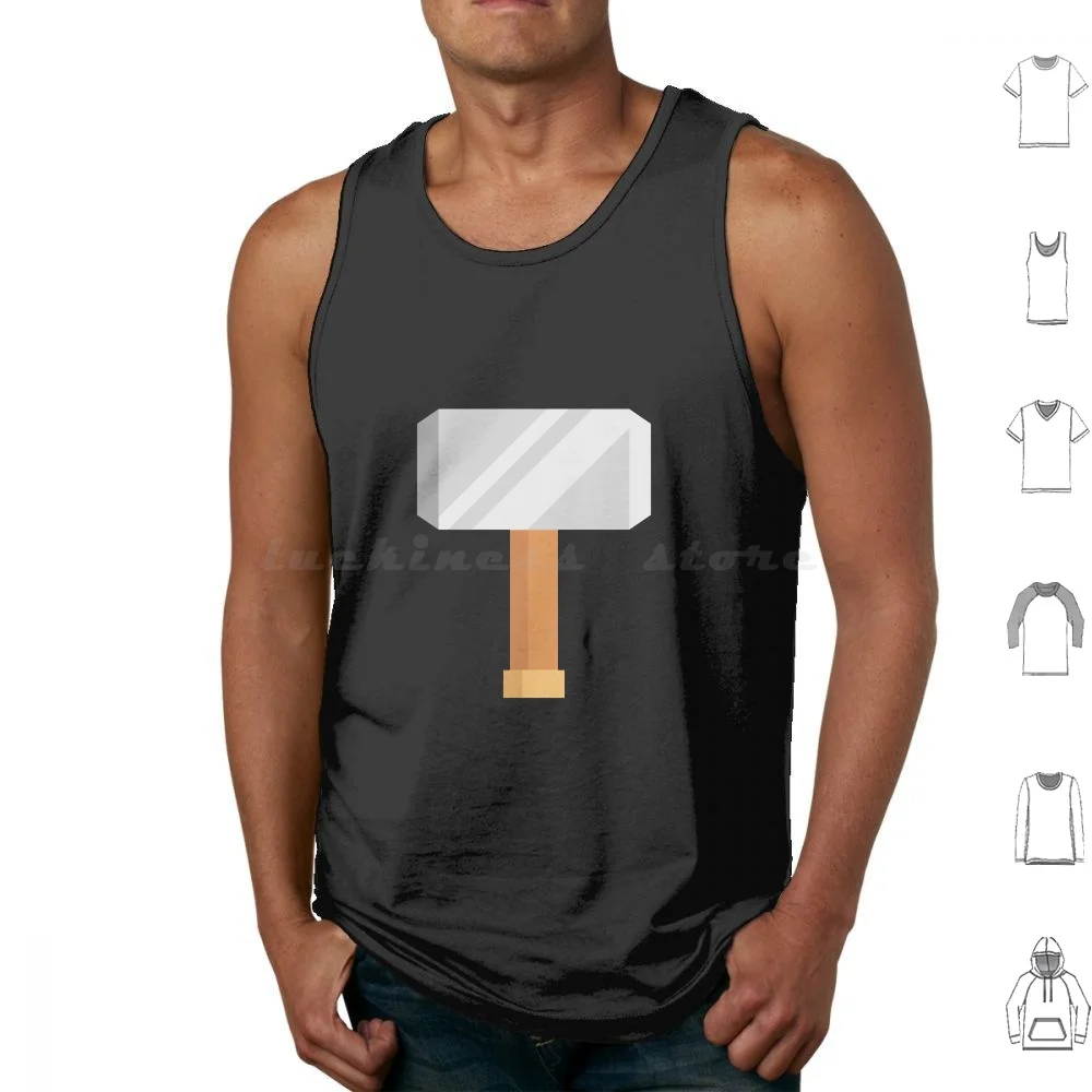 Love And Thunder Canotte Stampa Cotton Mjolnir Thors Old Hammer Mjolnr Mjolnir Hammer Thors Hammer Odinson Breaker Love