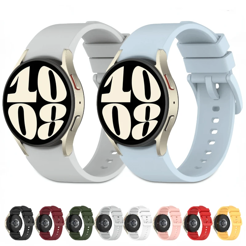 Cinturino In Silicone Per Samsung Galaxy Watch 6/6 Classic 47Mm 43Mm 44Mm Cinturino Di Ricambio Senza Gap Per Samsung Watch 5 4 44Mm 40Mm