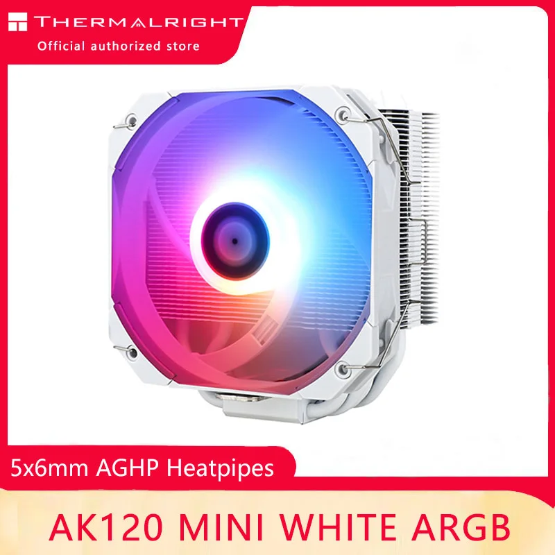 Thermalright Ak120 Mini Cpu Cooler Tower Cpu Cooler Pwm Abbastanza Fan 5V Argb Heatpipe Cpu Ventola Di Raffreddamento Per Intel 115X1700 Amd Am4