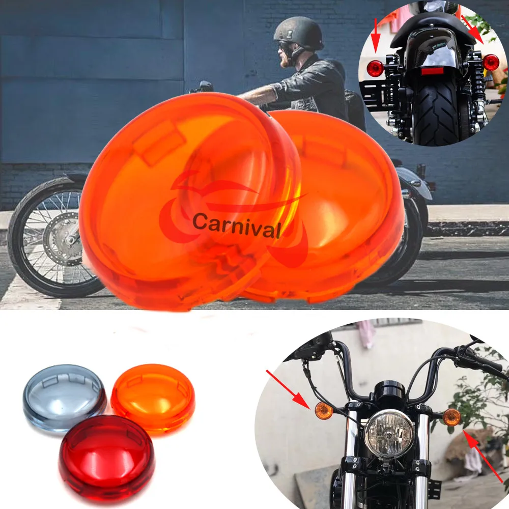 Per Indicatore Di Direzione Indicatore Luminoso Copriobiettivo Adatto Per Harley Dyna Softail Sportster 1200 883 Fatboy Electra Heritage Rocker King