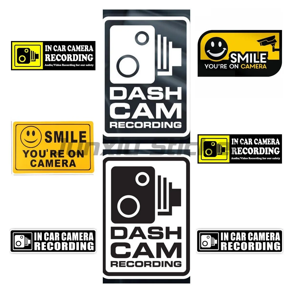Dash Cam In Car Camera Recording Cctv Video Decalcomania In Vinile Per Adesivi