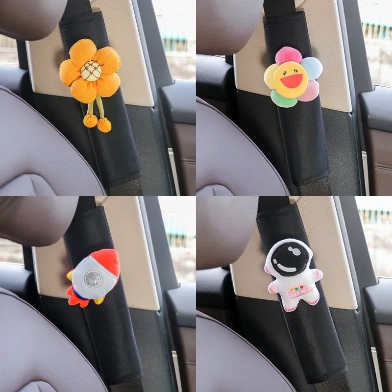 Cartoon Car Seat Belt Cover Tracolla Harness Cushion Shoulder Pad Protector Protezione Di Sicurezza Accessori Per Auto Per Ragazze