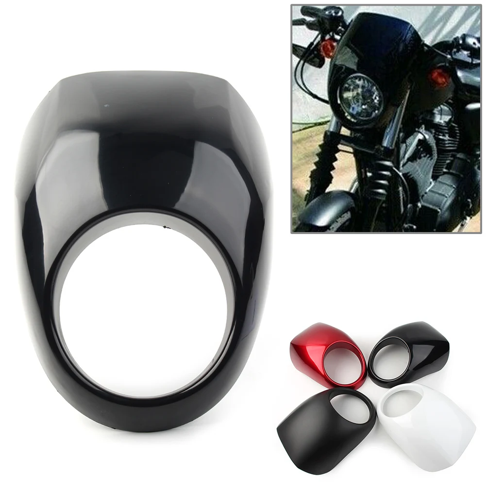 Copertura Protettiva Della Luce Della Carenatura Del Faro Anteriore Del Motociclo Per Harley-Davidson Sportster Dyna Xl 883 1200 Fx/Xl Plastica Abs