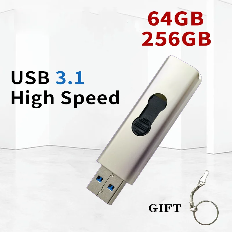 Chiavetta Usb 3.1 Ad Alta Velocità 256Gb 64Gb Pen Drive Guscio In Metallo Chiavetta Usb Pendrive 64Gb Chiavetta Usb Chiavetta Usb