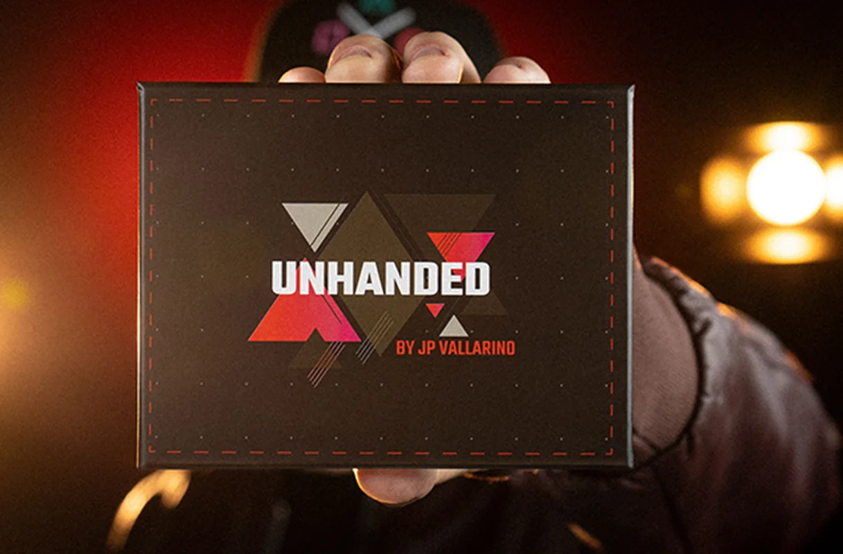 Unhanded (Gimmick) Di Jp Vallarino Magic Trick Close Up Street Illusions Puntelli Mentalism Deck Card Vanishing Penetrazione Magia