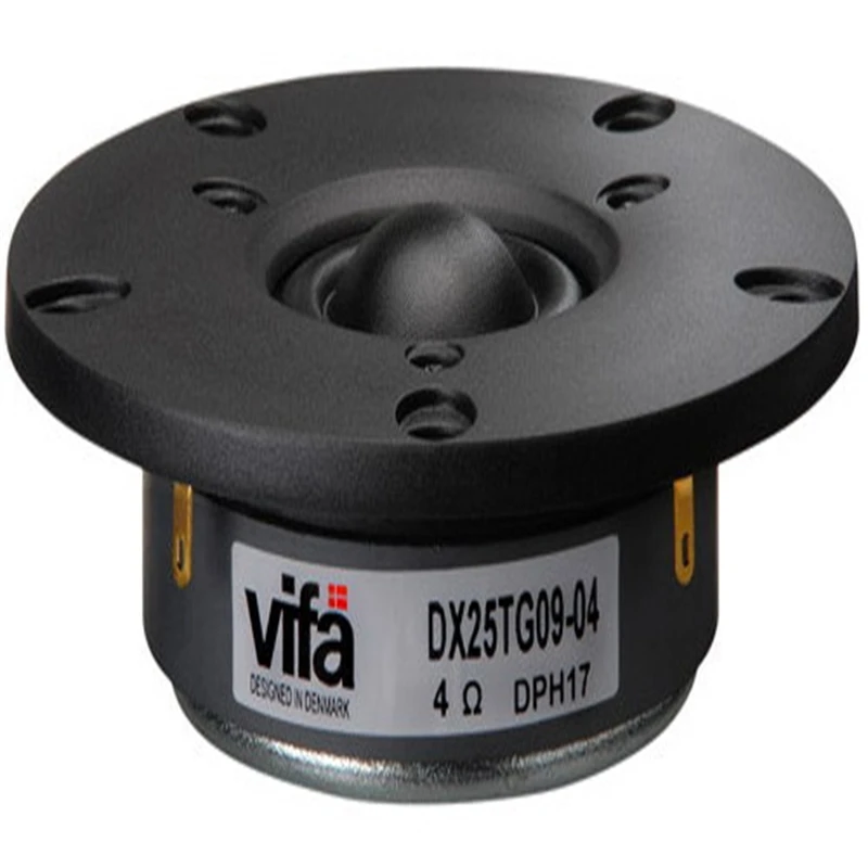 2 Pezzi Originale Vifa Dx25Tg09-04 4 ''Home Audio Fai Da Te Membrana Nera Dome Tweeter Altoparlante Driver 4Ohm/100W