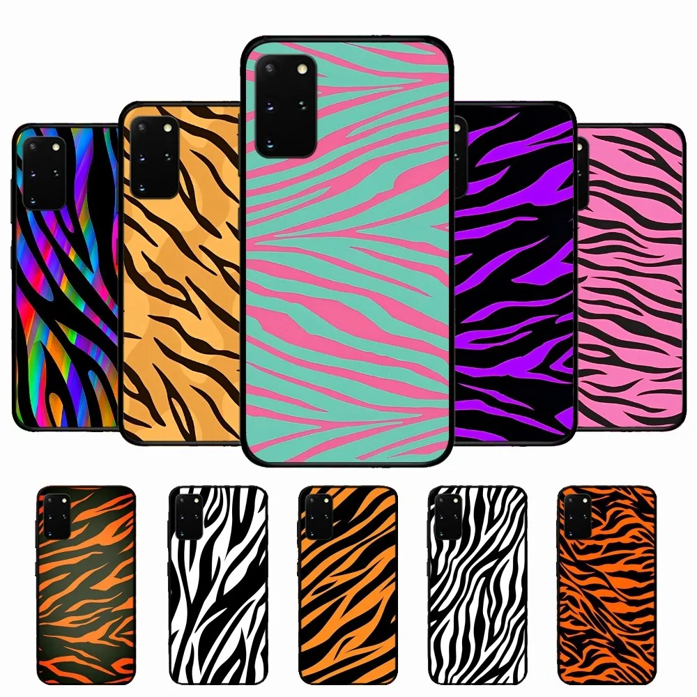 Custodia Per Telefono Color Zebra Skin Pattern Per Samsung S 9 10 20 21 22 23 30 23Plus Lite Ultra Fe S10Lite Fundas