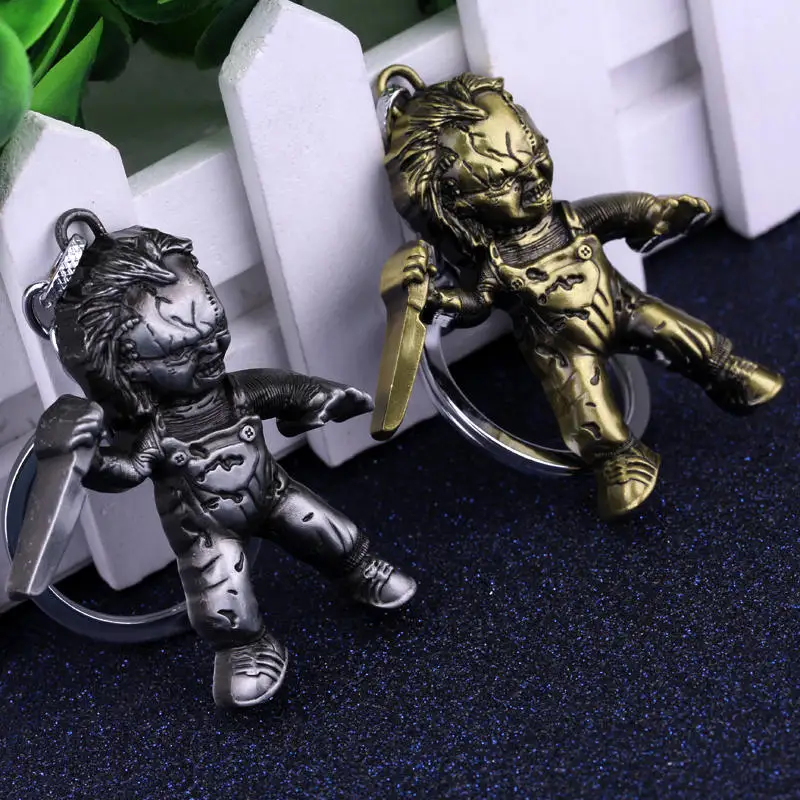 Mqchun New Movie Seed Of Chucky Malse Of Chuck Portachiavi Portachiavi In Metallo Argento E Bronzo-50