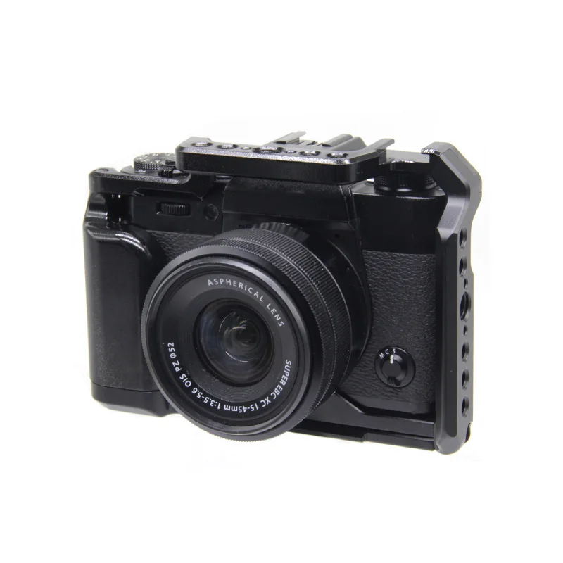 Per Fuji X-T30 X-T20 X-T10 Cage Rig Fujifilm Nato Rail Arca Con Maniglia