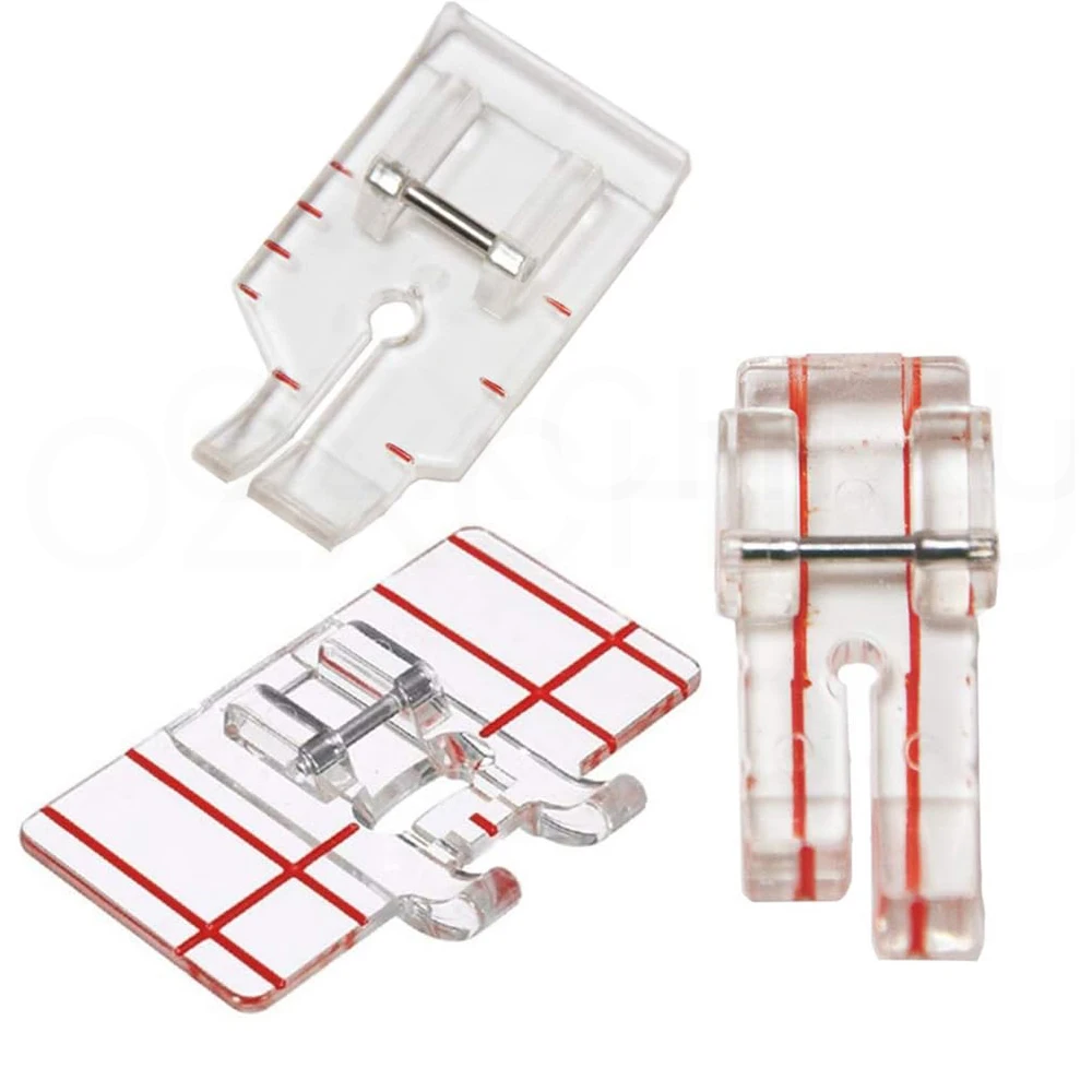 Piedino Trasparente Da 1/3 Pezzi, Piedino Trapuntato Da 1/4 Pollici Adatto Per Macchine Da Cucire Singer Brother Babylock Janome A Gambo Basso