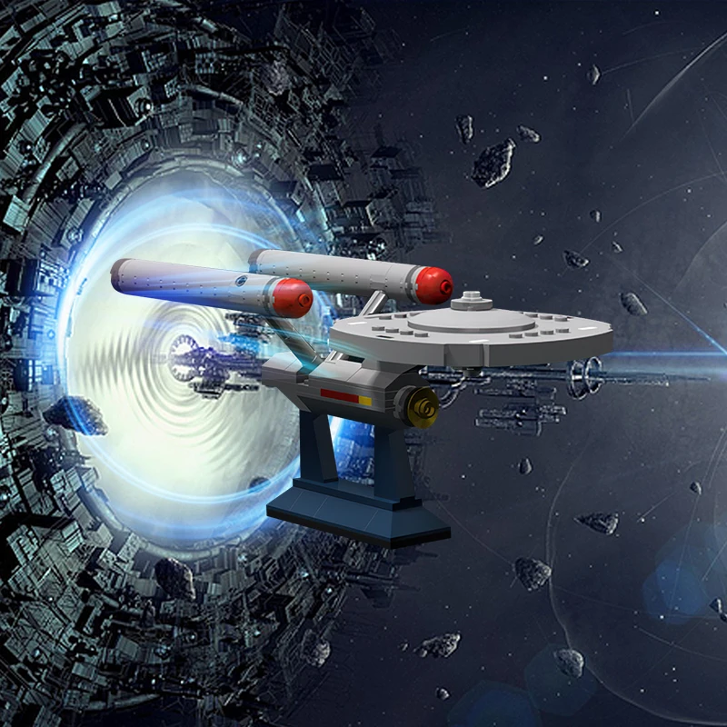Space Ship World 6021 Buliding Block Model Uss Enterprise Ncc-1701 Moc Sluban Space Trek Toys For Children Birthday Gift