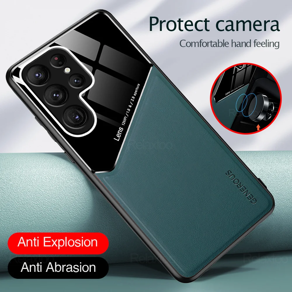 Samung S 23 Custodia Ultra Custodia In Pelle Magnetica Per Samsungs Glaxy S23 Ultra Plus 23 Ultra S23Ultra S23 + 5G Coque Antiurto