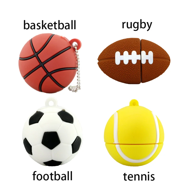 Pallacanestro Sport Ball Usb Flash Drive 4Gb 8Gb 16Gb Calcio Memory Stick Storage Ball Pendrive Mini Usb Disk Flash Card Usb 2.0