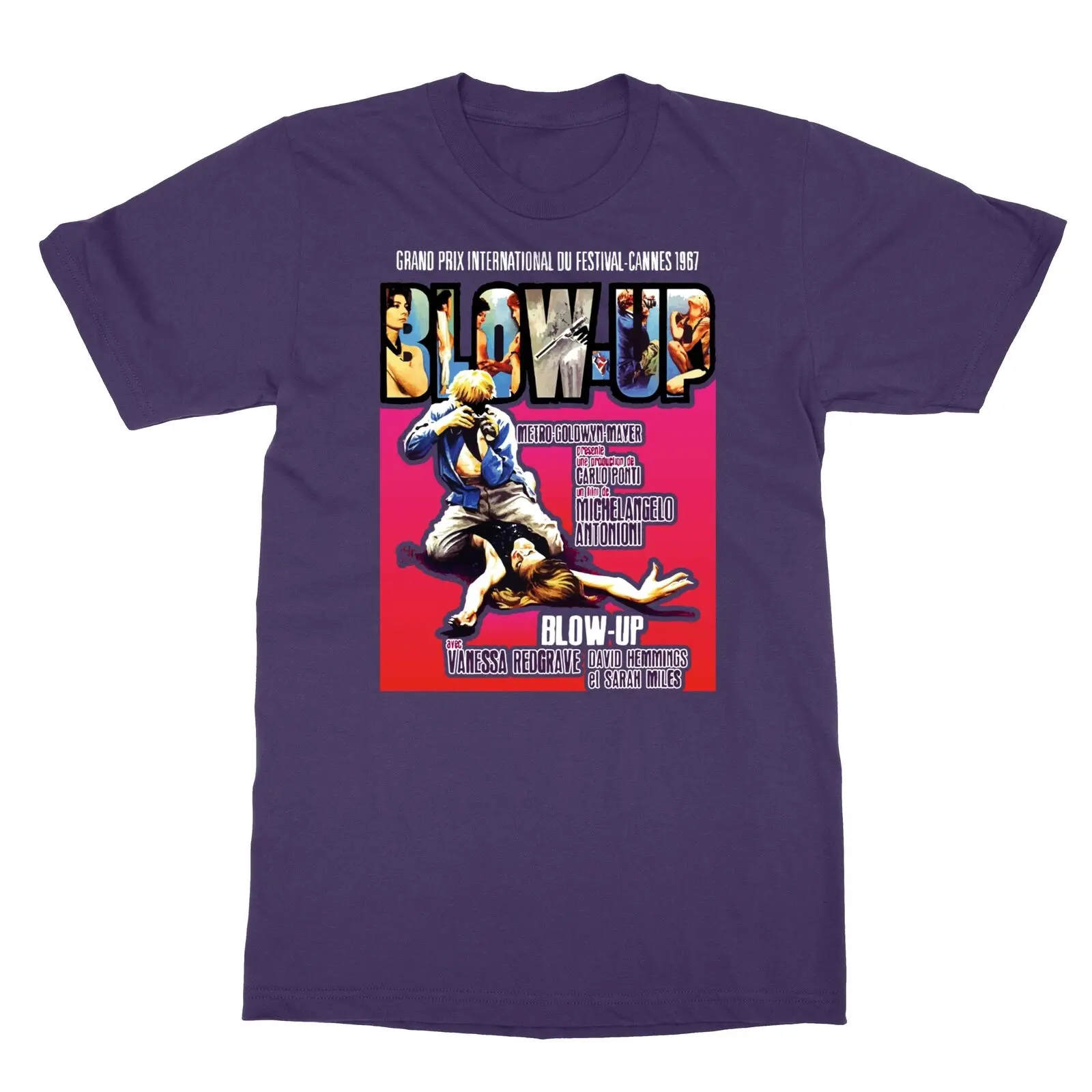 Blow Up 1967 Retro Movie Film Vintage Poster T-Shirt Da Uomo Maniche Lunghe O Corte
